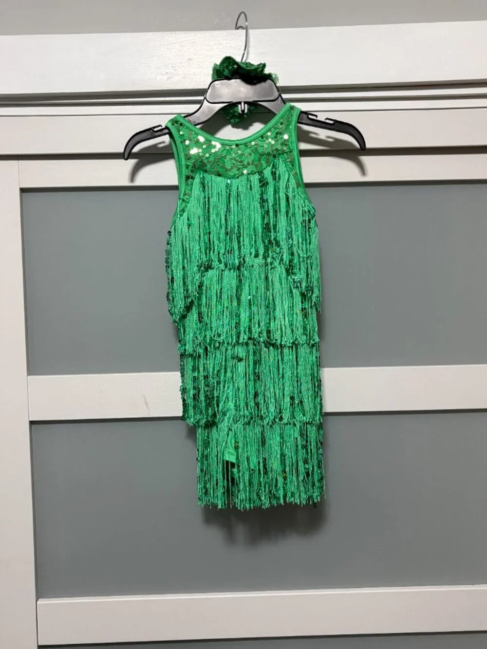Weissman Showtime Waking Up in Vegas Clover Green IC 7/8 Girls Dance Outfit NEW